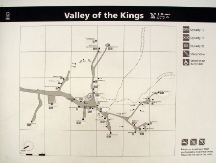 Долина Царей. Схема
