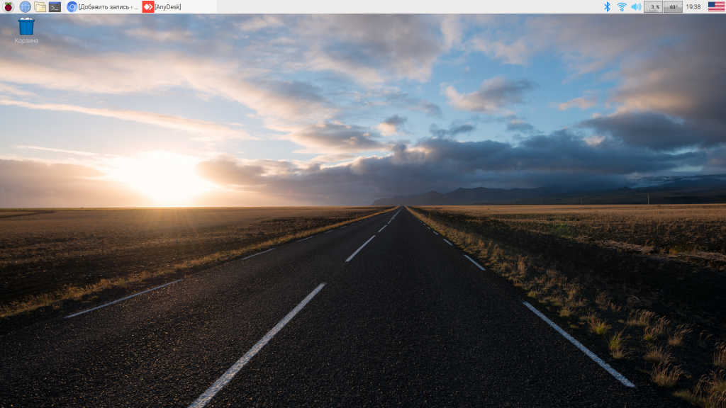рабочий стол  Raspberry Pi 4