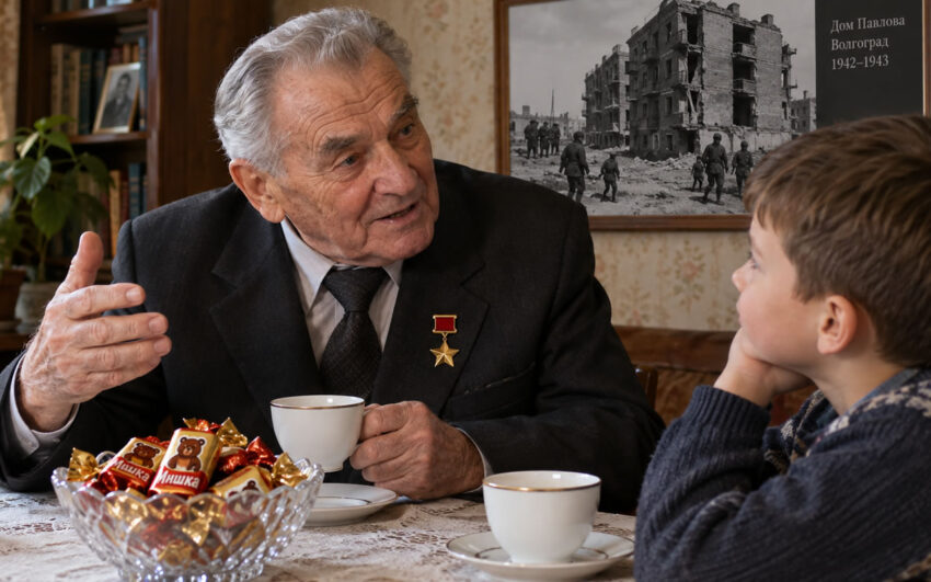 Яков Павлов и внук